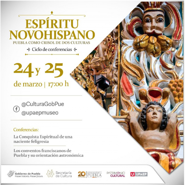 Realiza Cultura ciclo de conferencias “Espíritu Novohispano: Puebla como crisol de dos culturas”