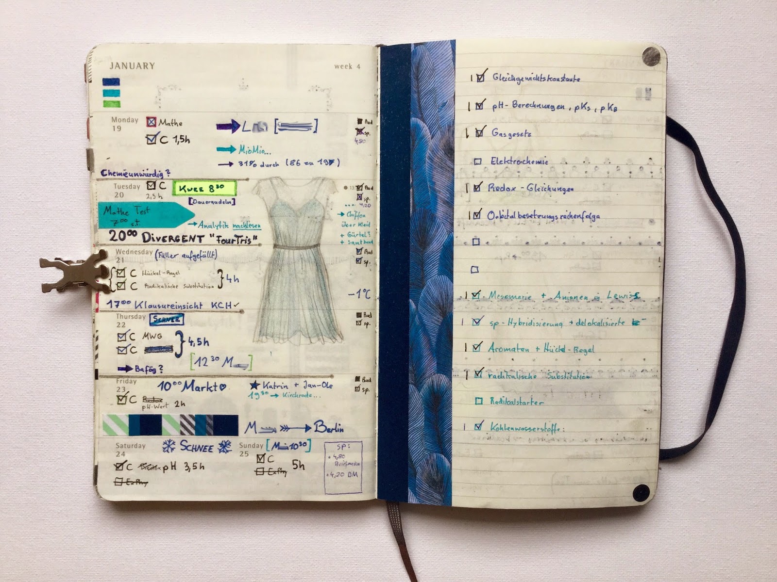 LYSM deSign Kalenderliebe + Illustrationen = my Moleskine