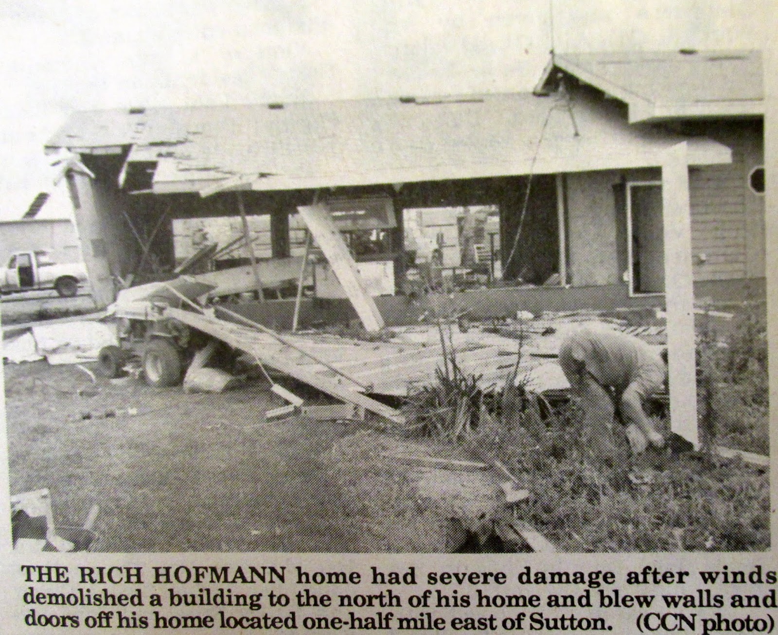 Sutton Nebraska Museum Major Storm Struck Sutton on July 1, 1994