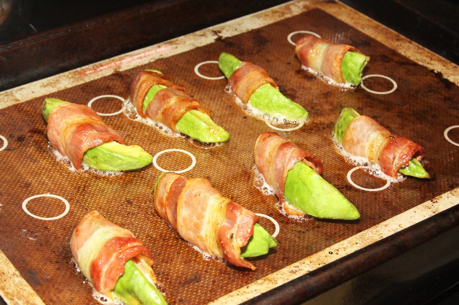 For the Love of Food Bacon Wrapped Avocado Wedges