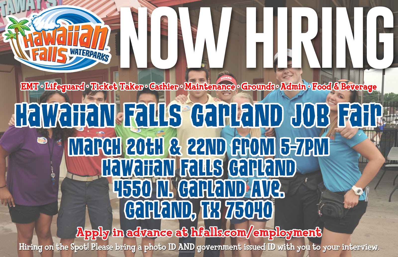 New Job Lead Hawaiian Falls Waterparks is Hiring Plano High School Jobs