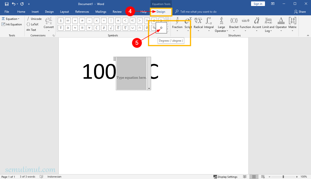 Cara Membuat Simbol Derajat di Microsoft Word (+Gambar ...