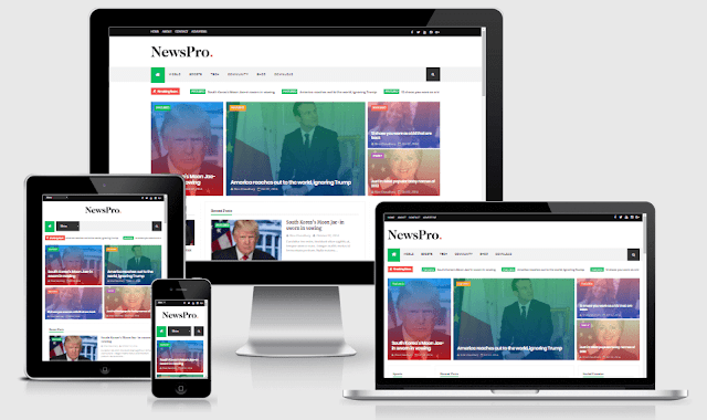 News Pro Responsive Blog and Magazine Blogger Theme Free Download