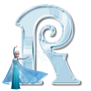 Alfabeto de Elsa de Frozen Congelando las Letras. 