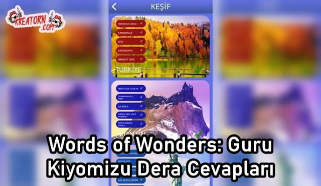 Words of Wonders: Guru Kiyomizu Dera Cevapları