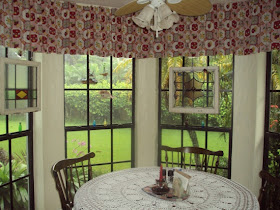 antique drapes, kitchen drapes, stained glass windows
