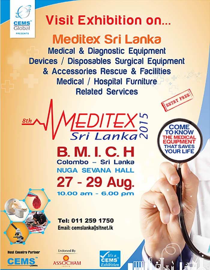 Set to be Sri Lanka’s  leading  International Exhibition on Medical Equipments, Surgical Instruments, Healthcare, Hospital Equipments & Supplies