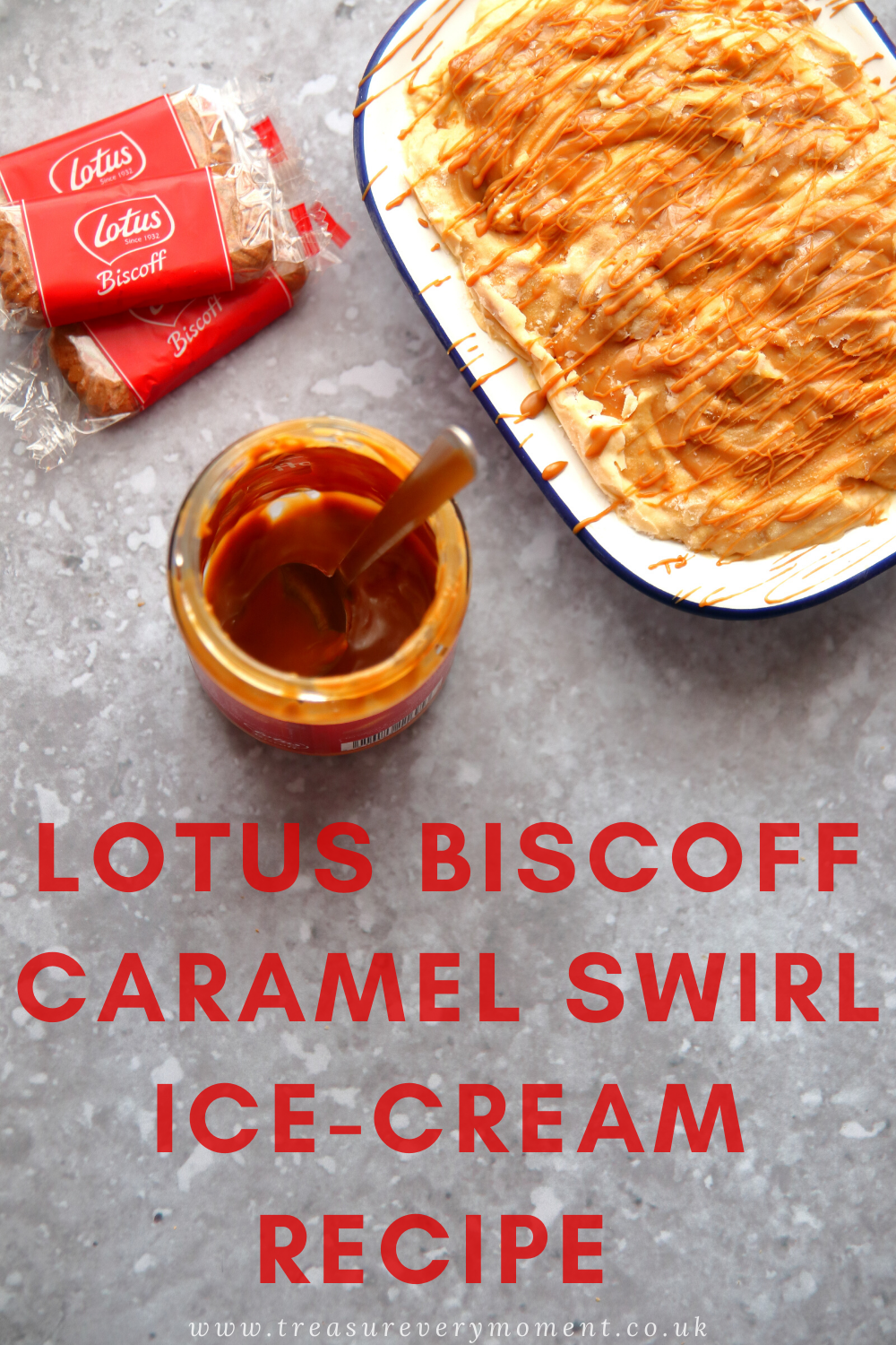 Lotus Biscoff Loaded Caramel Swirl Ice-Cream