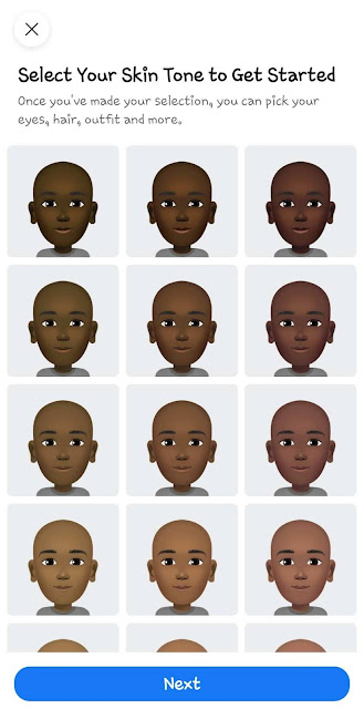 Select your skin tone