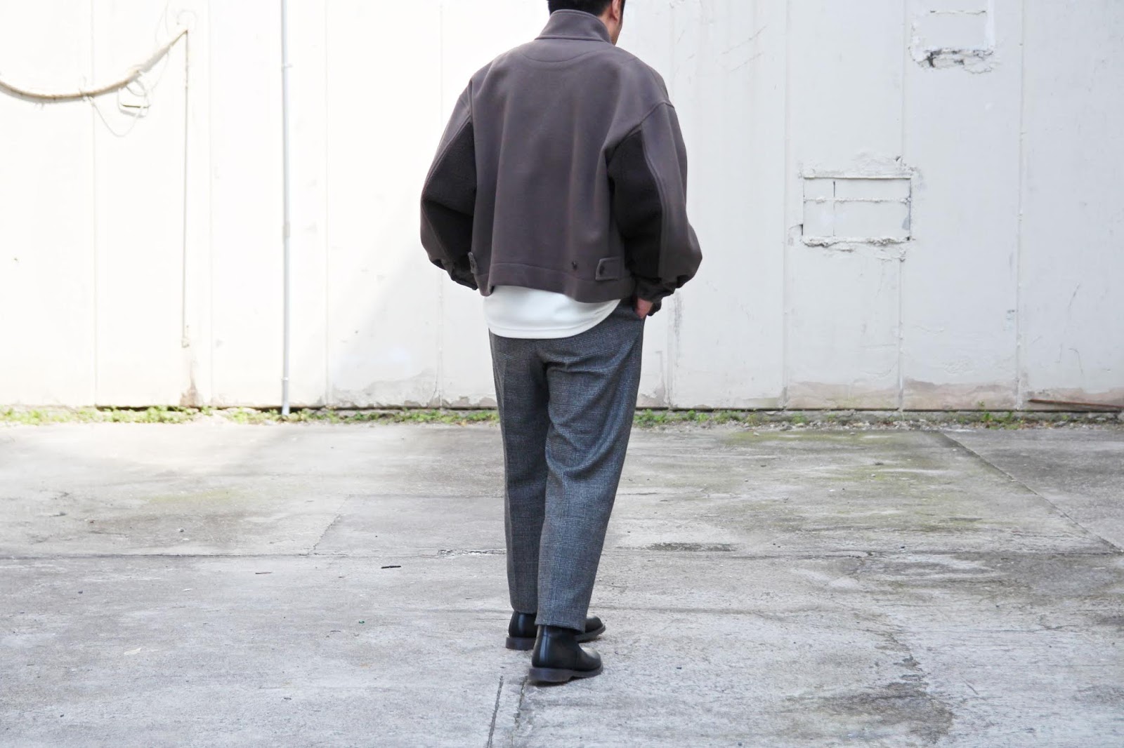 stein 19aw OVER SLEEVE BOA MELTON JACKET | angeloawards.com