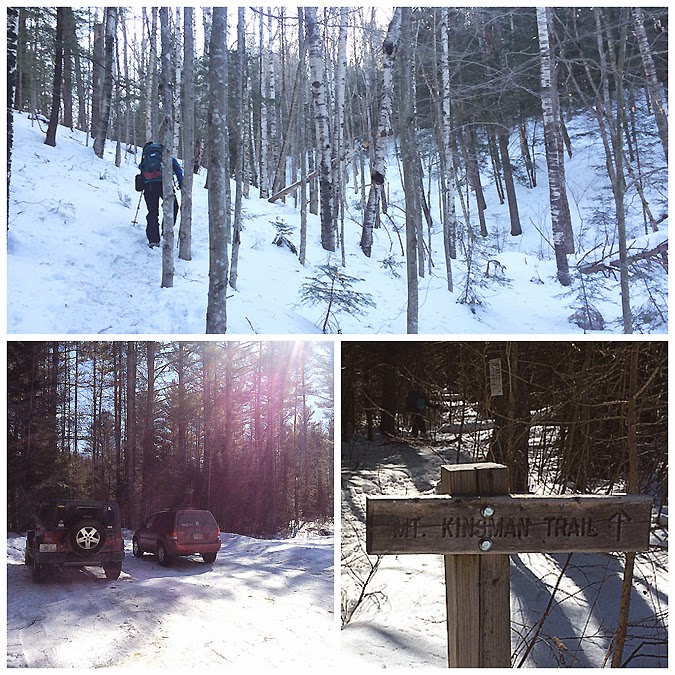 Hiking in the White Mountains Sun Shining our way to South Kinsman