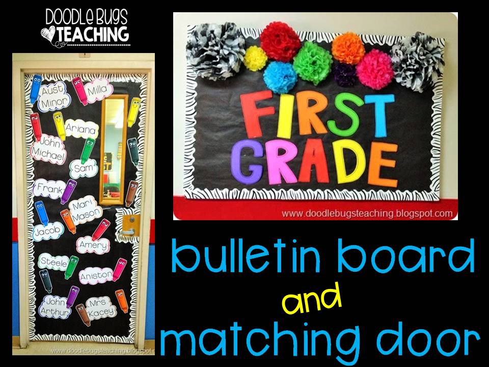 Doodle Bugs Teaching {first grade rocks!}: Back to School Bulletin ...