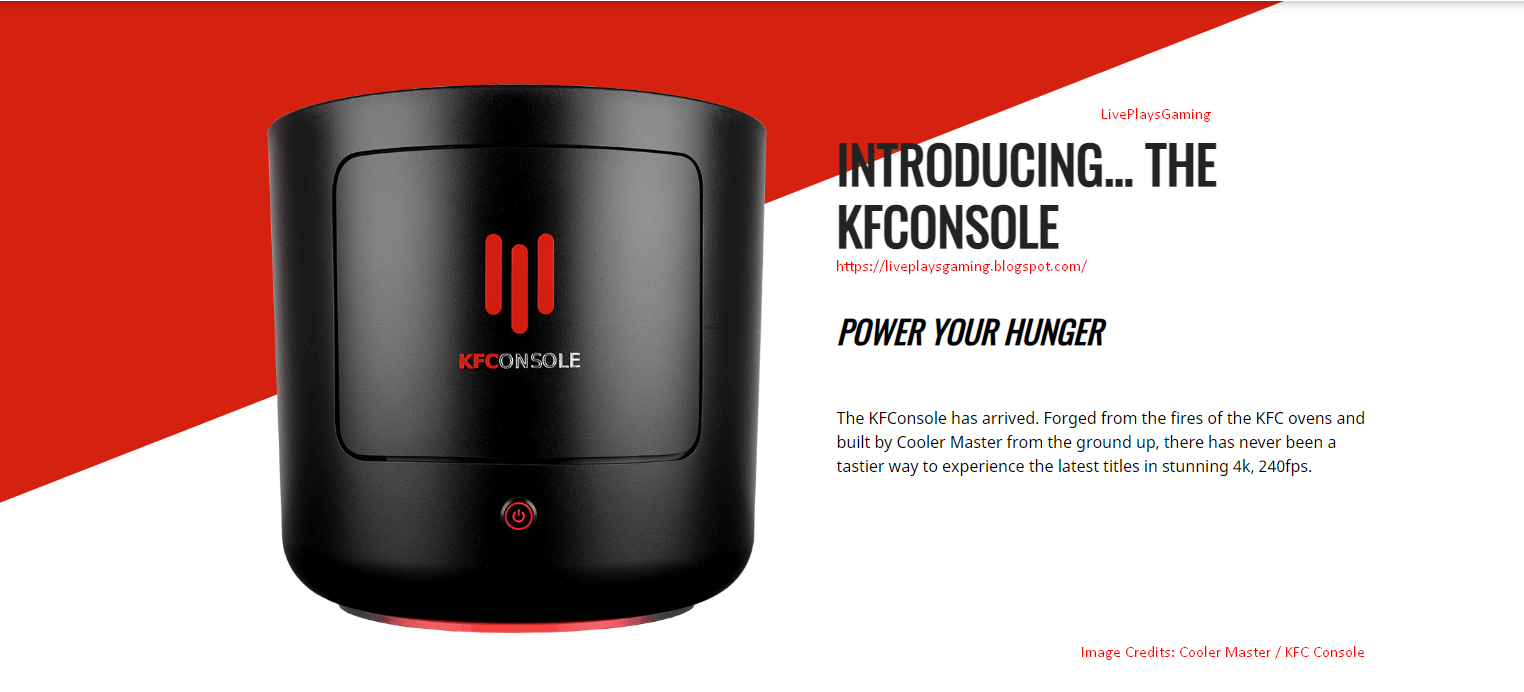 KFC Gaming Console KFConsole Specifications & Features Everything