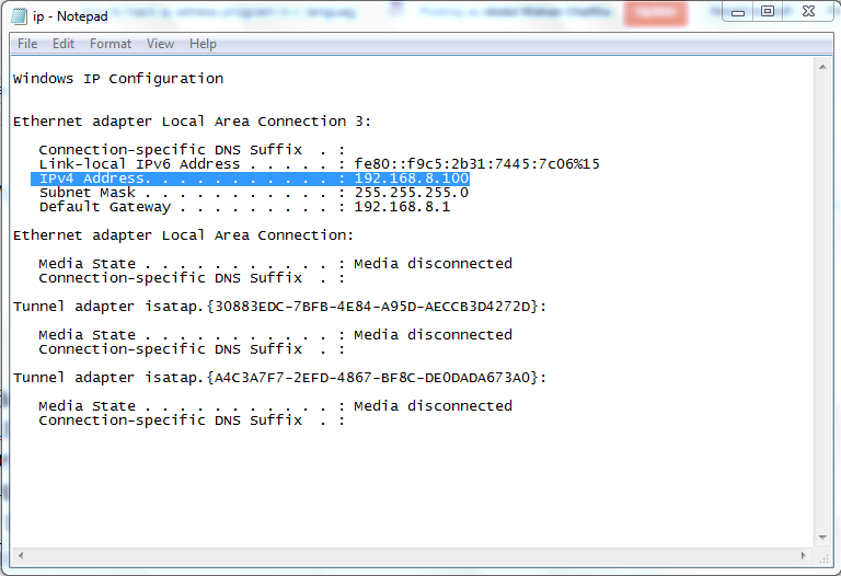 how to hack ip adress program in c language