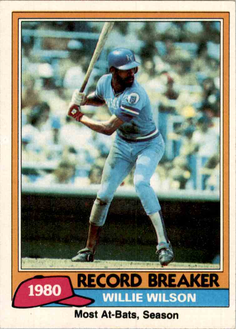 Baseball Cards Come to Life! 1981 Topps Record Breaker Willie Wilson