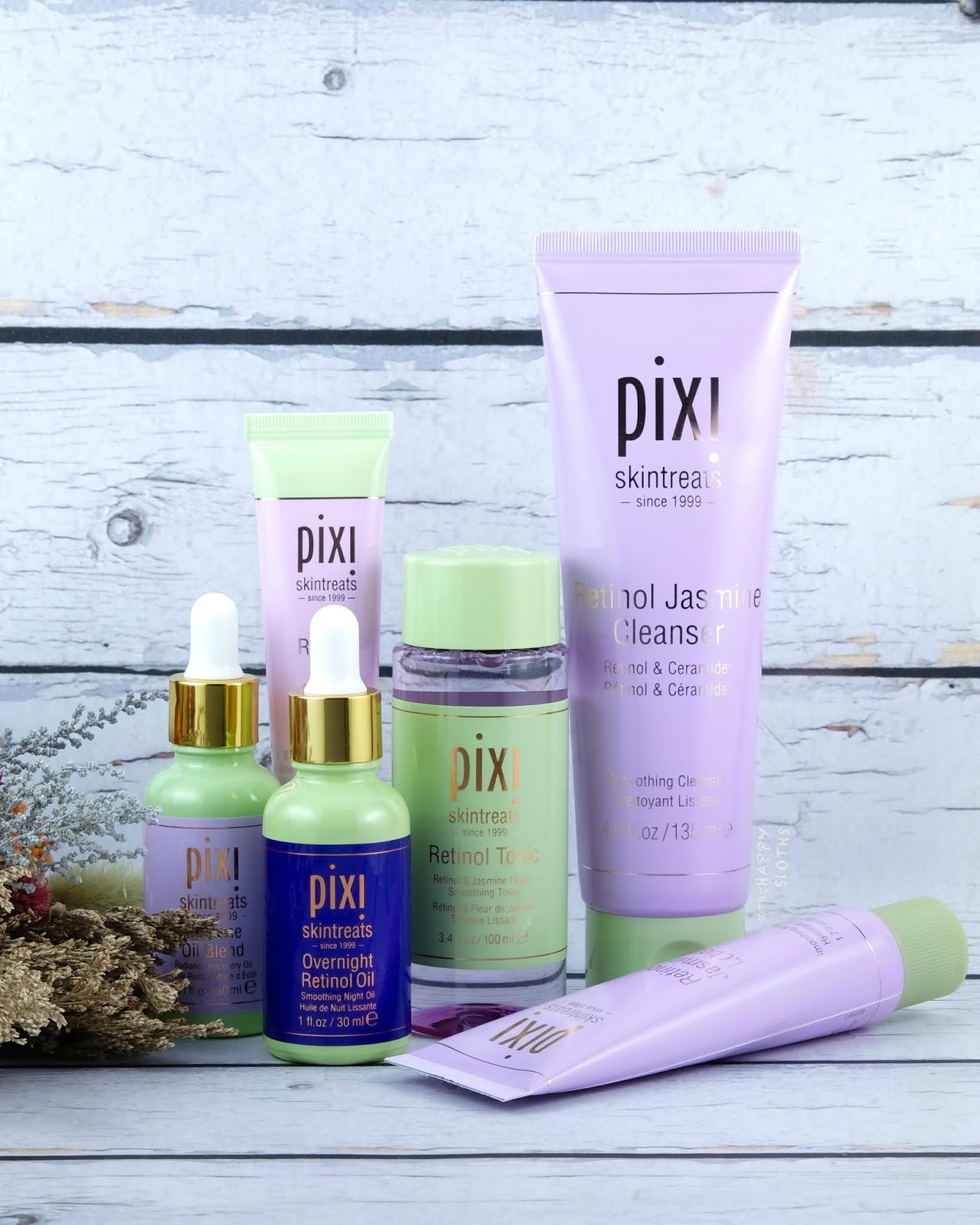 Pixi Beauty Retinol & Jasmine Collection Review The Happy Sloths