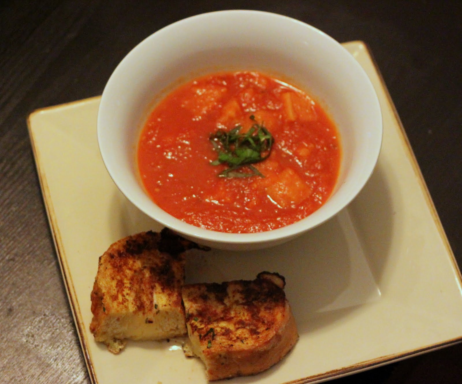 Click and Cook Recipes Thursday Tuscan Tomato Soup and Italian Grilled Cheese