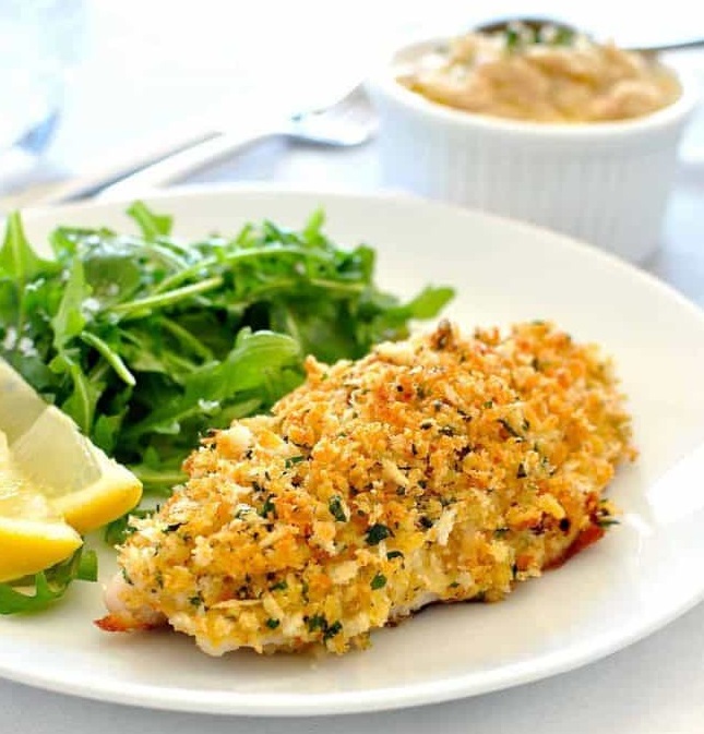 HEALTHY PARMESAN GARLIC CRUMBED FISH BREADCRUMBS PARMESAN Media