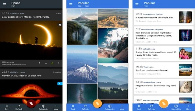 أفضل تطبيقات Reddit للاندرويد
