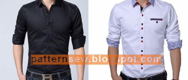 باترون مفصل لقميص رجالd مقاس 36 52