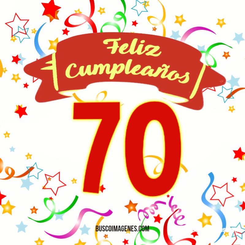 Feliz 70 cumpleaños, tarjetas gratis - Blog de imágenes