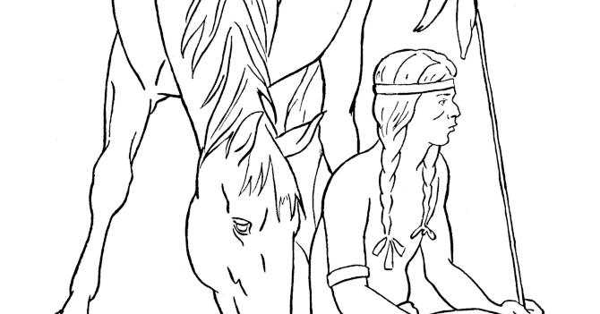 Dibujos de caballos para colorear - Dibujos para Colorear y Pintar Gratis