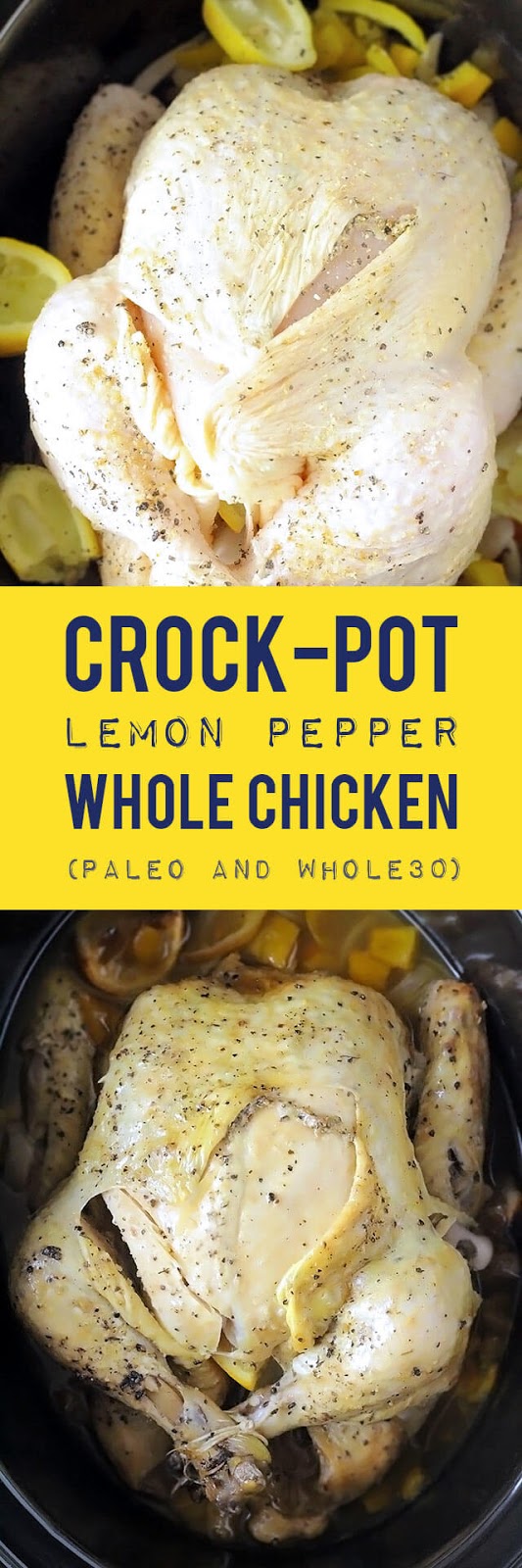 Paleo Crock Pot Lemon Pepper Chicken