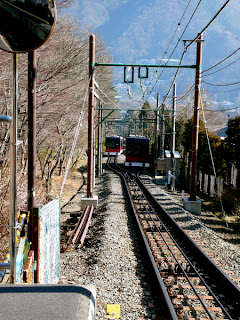 Funicular de la Tetsudosen que va desde Gora hasta Sounzan