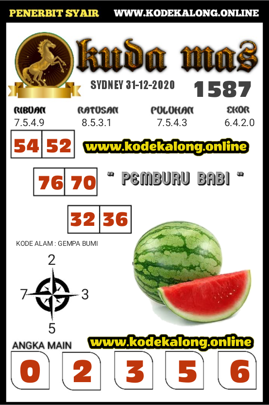 SYAIR SYDNEY 31 DESEMBER 2020 Bermain Syair