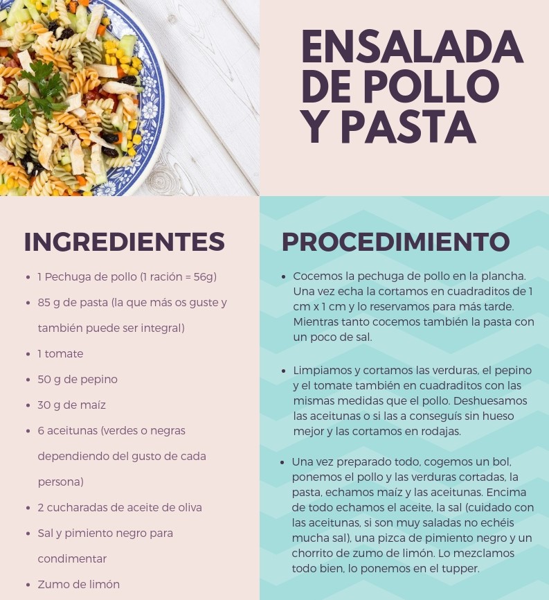 Saludables en llevar comidas tupper para