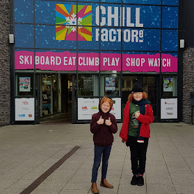 Chill Factorᵉ Entrance with legend ski board eat climb play shop watch