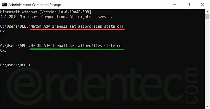 Turn Off Firewall With Command Prompt
