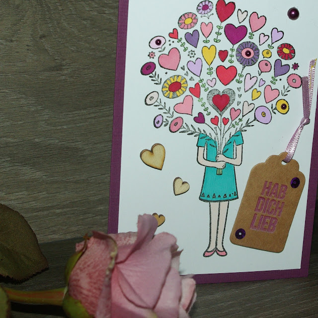 [DIY] Bouquet of Hearts: Mother´s Day Card // Ein Blumenstrauß voller Herzen: Karte zum Muttertag