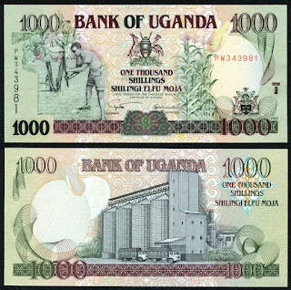 U2 UGANDA 1000 SHILLINGS UNC 2003