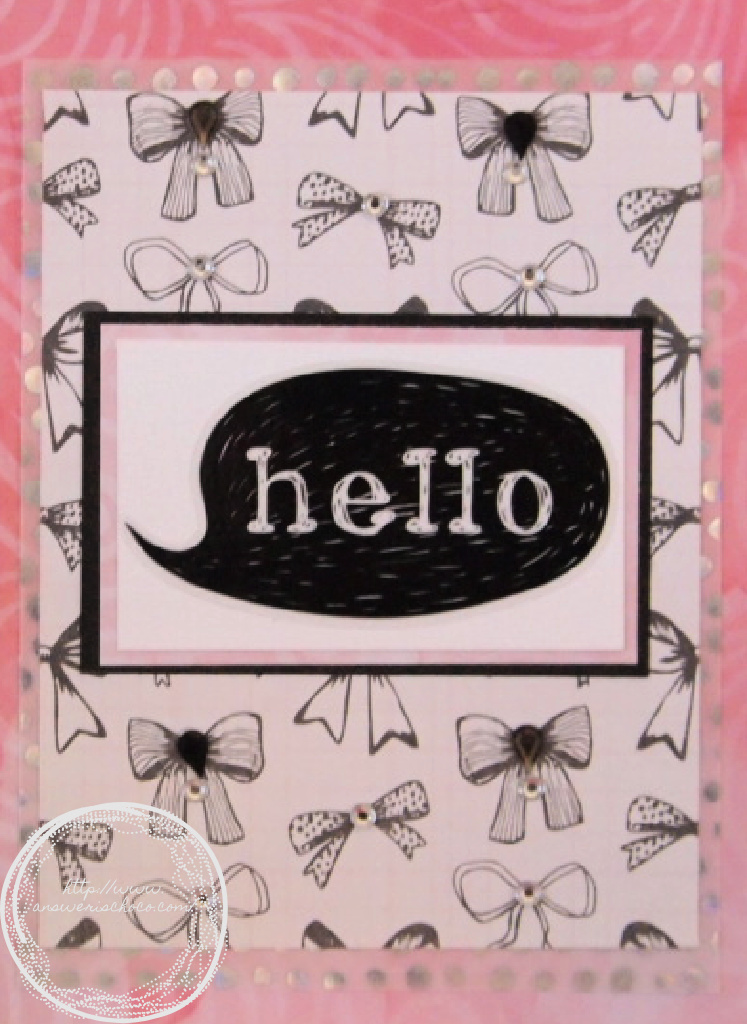 The Answer Is Chocolate: Cardmaking: How to Make a Card Without Fancy Tools