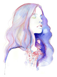 paintings watercolor watercolour painting woman simple illustrations illustration hair water canvas calico skies portraits artist colour female colors inspired painted