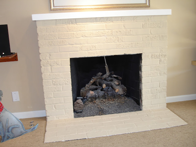 Brick Fireplace Remodel9