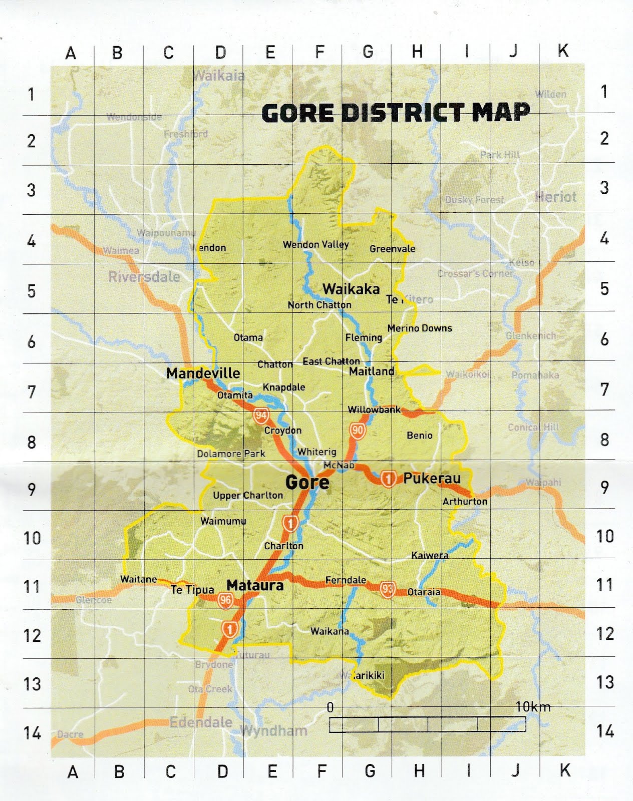 GORE, Moments in the Past MAP Gore and District
