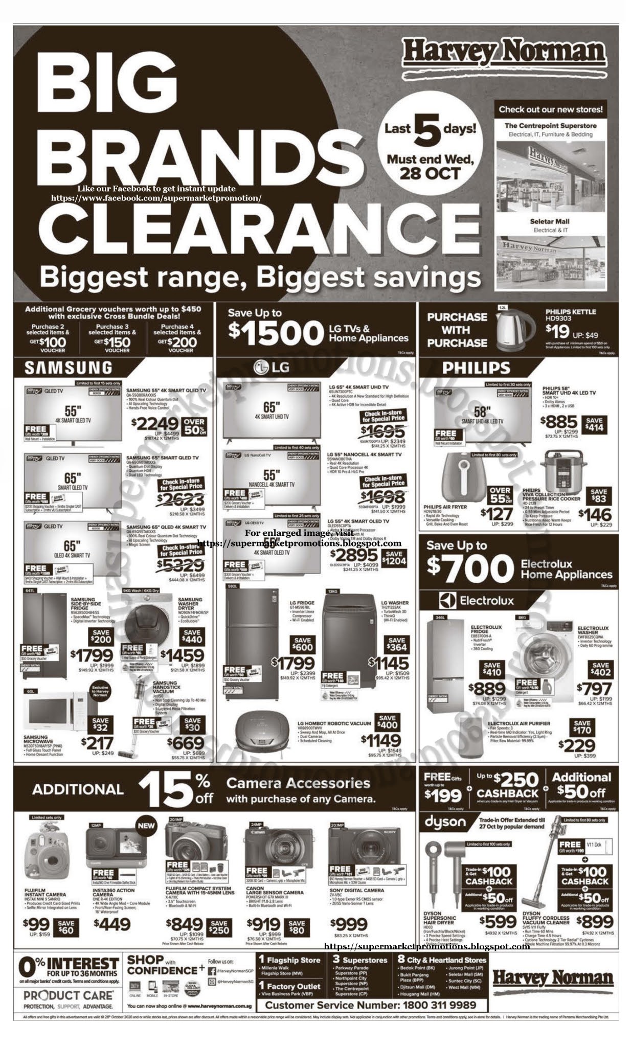 Harvey Norman Big Brands Clearance Sale 24 28 October 2020