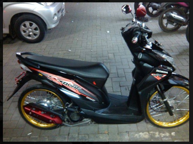 11 Gambar Dan Foto Modifikasi Motor Beat Hitam Tahun 2017 Terpopuler Gambar Motor