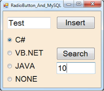 using radioButton and Database In C#