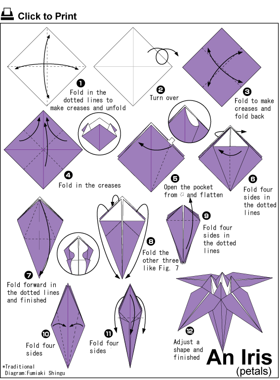 Hana Bellvania: Cara Membuat Origami Bunga