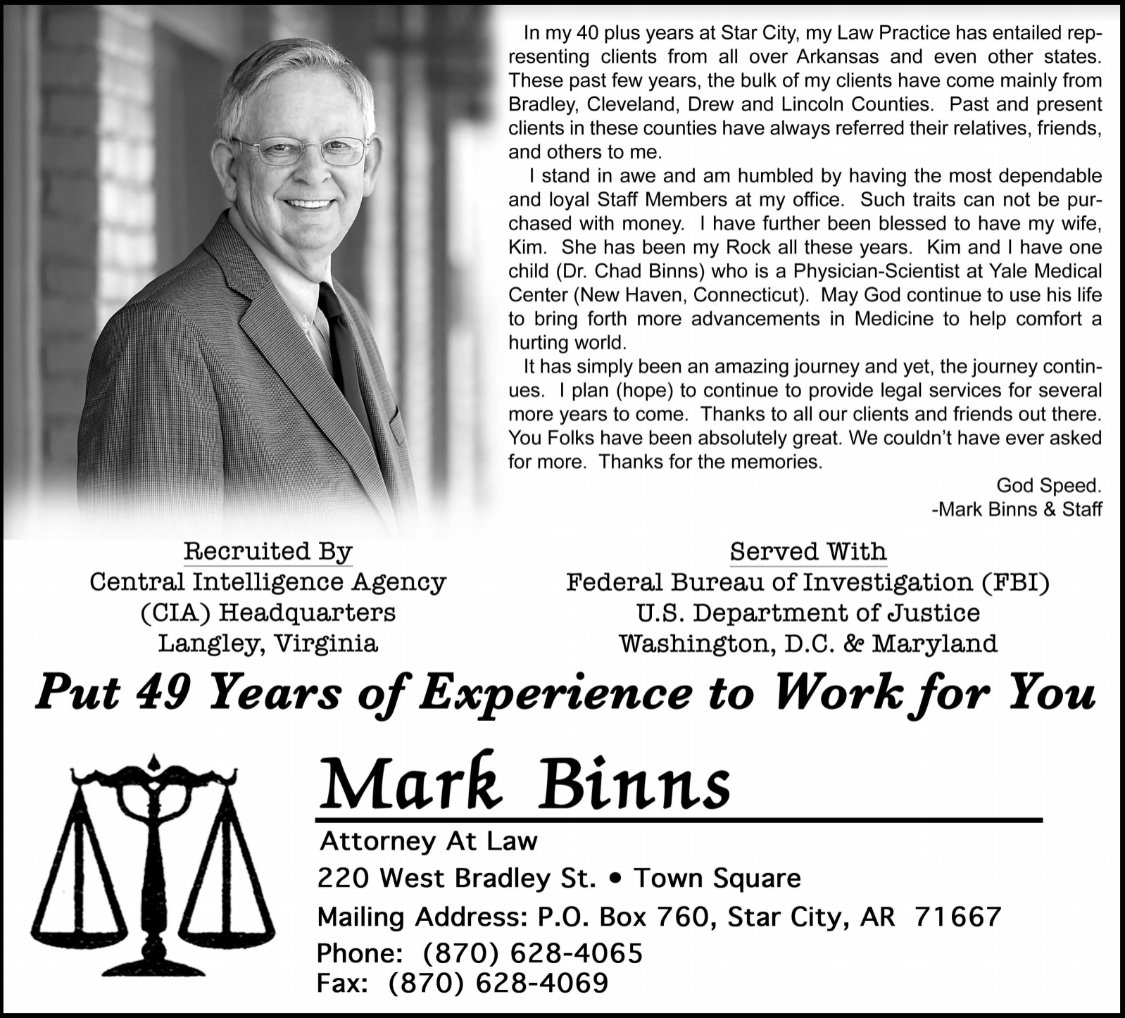 Saline River Chronicle News Warren announces Lumberjack Football