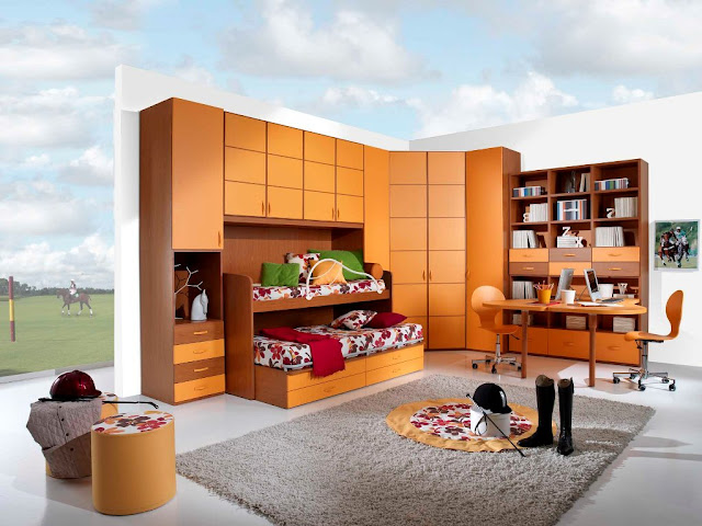 صور وتصميمات لغرف نوم أطفال مودرن 2015 modern children bed rooms