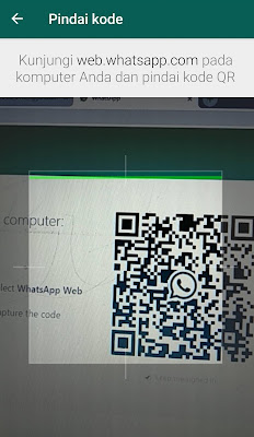 Cara Menghubungkan WhatsApp di Komputer dan Laptop Scan barcode whatsapp web