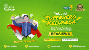 Mahasiswa Superhero Keluarga: Program Jalur Beasiswa 2019/2020 STIE Perbanas Surabaya Mahasiswa Superhero Keluarga: Program Jalur Beasiswa 2019/2020 STIE Perbanas Surabaya