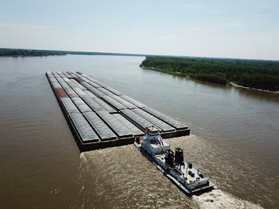 Mississippi river barge