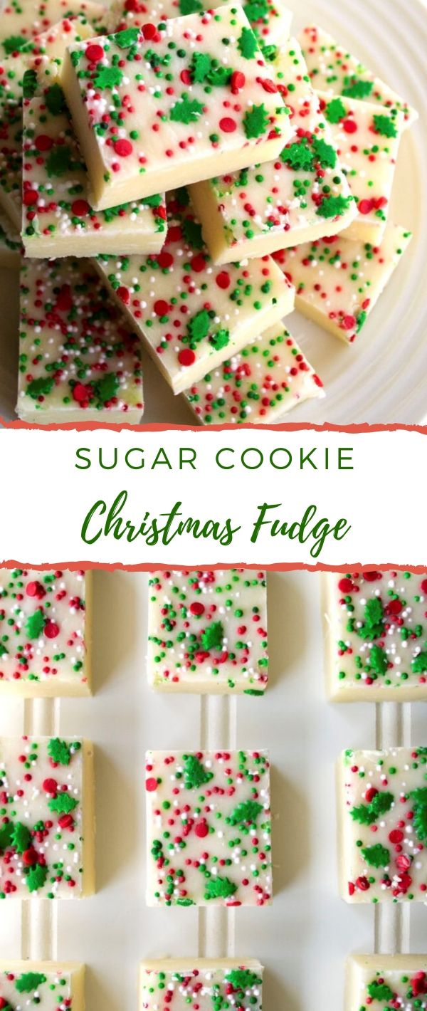 Sugar Cookie Christmas Fudge - RE4FOOD