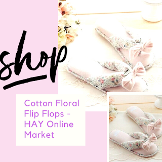 New Arrival Cotton Floral Flip Flops At HAY Online Market