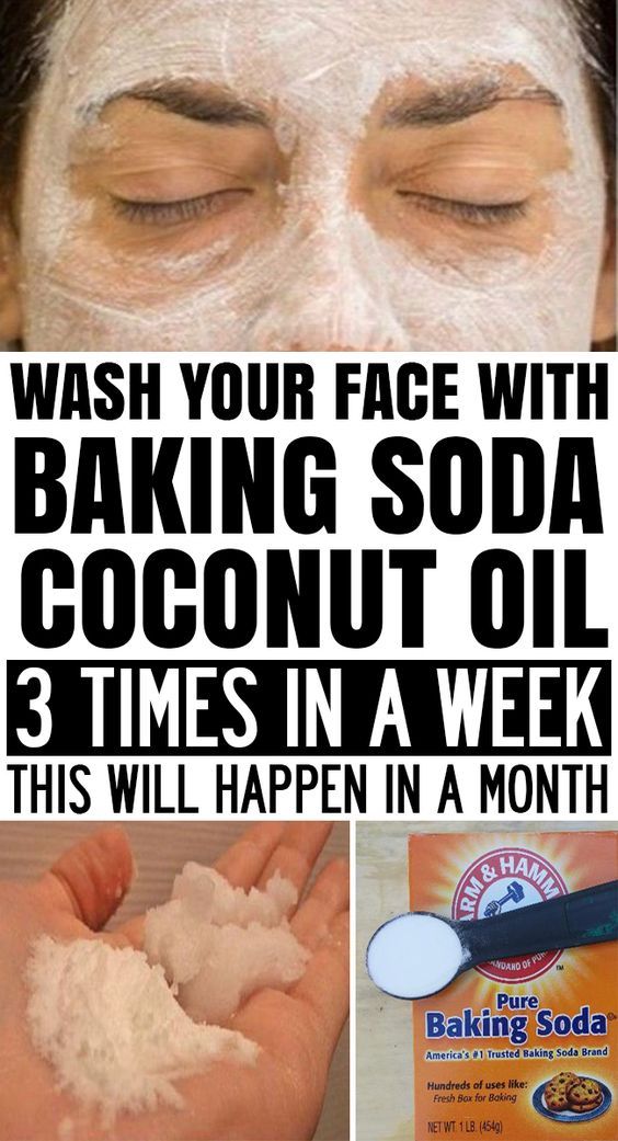 Wash Your Face with Coconut Oil and Baking Soda 3 Times a Week and This